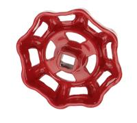 GLEAVI Manija, de Hierro Reemplazo de Fundido para Válvula Compuerta Cierre mediante Volante Color Rojo, Fácil para Sistemas de Plomería y Baño