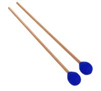 GLEAVI Mazas para Marimba 1 Par Cabeza de Hilo y Mango de Arce Baquetas para Xilófono y Glockenspiel Accesorio para Instrumentos de Percusión Sonido Claro y Duradero Color Azul