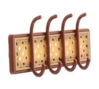 GLEAVI Mini Gancho de Llave montado en la Pared Casas decoración Perchas en Miniatura Mini Adornos de casa Mini casa adornar Mini Muebles Soporte de Gancho AbS Light Brown