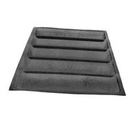 GLEAVI Molde de Pan de Silicona para Hornear Pan Francés Utensilio de Cocina para Panes Largos para Panes con Orificios para Calentamiento Uniforme Negro