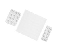 GLEAVI Molde de Silicona Blanco para Hacer Piezas de Ajedrez Reutilizable y Resistente, 3 Piezas para Manualidades DIY y Artesanía Detallada