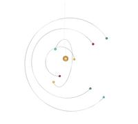 GLEAVI Móvil Colgante Modelo Átomo Científico Grande, Decoración Espacial para Habitación Infantil, Estructura Dinámica Equilibrada, Material Resistente, Diseño Nórdico Moderno, Adecuado
