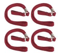 GLEAVI Muñequeras para Bastón de Senderismo 4 Piezas, Correas de Muñeca de Nailon Resistentes para Muletas y Bastones, Cuerda de Sujeción Segura para Caminatas y Uso Diario, Color Rojo