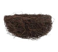 GLEAVI Nido de Pájaro de Ratán Artesanal Diámetro Exterior 20 CM Nido de Pájaro Artificial para Decoración de Jardín Accesorio para Fotografía y Manualidades Adorno Natural y