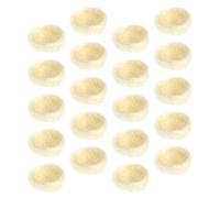 GLEAVI Nidos de Pájaros Decorativos de Hilo Artificial, 20 Piezas, Color Bambú, Accesorios para Fotos y Decoración de Fiesta, Uso en Hogar y Jardín, Ornamentos Naturales para Eventos