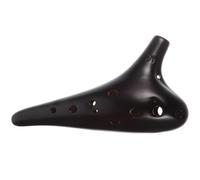 GLEAVI Ocarina de 12 Agujeros para Principiantes, Instrumento Musical Alto en Clave C, Ocarina Clásica de Cerámica Sonido Excelente, Práctica y Portátil para Entrenamiento Musical