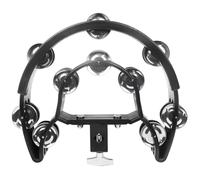 GLEAVI Pandereta de Percusión de Mano Doble de Jingles, Material Metálico Resistente y Abs, Juguete Divertido Adecuado para Día del Niño y Adultos