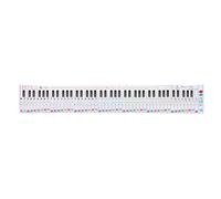 GLEAVI Papel Comparativo para Práctica de Piano de 88 Teclas Tabla Portátil Diagrama del Teclado del Piano Guía para Principiantes Gráfico de Notas y Simulación de Dedos para Enseñanza