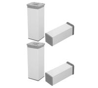 GLEAVI Patas Regulables para Muebles 12 CM Blancas 4 Unidades Patas Ajustables de Acero Inoxidable para Sofás Armarios y Soportes de TV Elevadores Versátiles para Cocina Baño y Salón