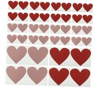GLEAVI Pegatinas de Corazón para Rascar 40 Unidades (20 Rojas 20 Rosa Dorado) Adhesivas de Papel para DIY Tarjetas San Valentín, Scrapbooking y Juegos Sorpresa