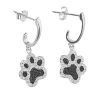 GLEAVI Pendientes Colgantes de Perro 925 Plata de Ley Circonita Diseño de Garra Animal Hipoalergénicos para Mujer Accesorios Minimalistas para Fiestas y Uso Diario