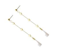 GLEAVI Pendientes de Estrella Cadena para Auriculares Diseño Antifugas y Anticaída de Cobre y Silicona para Mujer en Cualquier Ocasión
