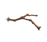 GLEAVI Percha para Loros de Madera Natural de UVA Barra de Entrenamiento para Pájaros Juguete para Jaula Que Ayuda a Aliviar el Aburrimiento y Promueve el Ejercicio del Ave