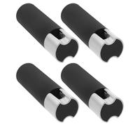 GLEAVI Peso del cordón de la persiana Vertical, Perilla del cordón de la persiana de la Ventana, 4 Piezas, Hierro y plástico, Negro, para persianas y estores de Ventana, protección
