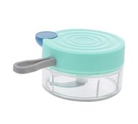 GLEAVI Picadora Manual de y Verduras Mini con Vaso Antideslizante Transparente Cortador Multifuncional para Frutas Carnes y Quesos Fácil Limpieza y Uso Prolongado Prensa para Cocina