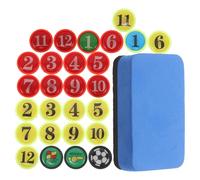 GLEAVI Piezas Magnéticas para Tablero Táctico de Fútbol Imanes Pequeños de Colores Vibrantes Borrador de Esponja Incluido Accesorios para Entrenamiento y Estrategia Deportiva Kit