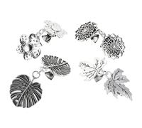 GLEAVI Pinzas para Cárdigan Mujer 4 Piezas Vintage Diseño de Hojas y Flores en Aleación, Broches Multifuncionales para Suéter, Bufanda y Chal, Accesorios de Ropa para Viaje y Uso Diario