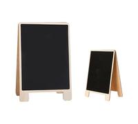 GLEAVI Pizarra de Madera Doble Cara, Set 2 Unidades (pequeña y Grande), Tablero para Mensajes Soporte, Adecuado para Decoración del Hogar, Oficina y Eventos Obsequios