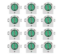 GLEAVI Portalámparas para Tubo LED y Fluorescente T8, Base de Porcelana, 12 Unidades, Soporte para Montaje en Interiores y Espacios Comerciales