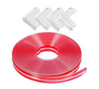 GLEAVI Protectores de Esquinas Transparentes para Bebés Tira de Protección para Bordes de Mesa 5 Metros X 15 MM 4 Protectores de Esquina Suaves y Seguros para Muebles Infantiles el