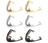 GLEAVI Protectores de Punta para Tacones Altos Metálicos Resistentes al Desgaste 3 Pares 19Cm X 53Cm en Oro Plata y Color Pistola Cubre Tacones para Reparación y Protección de