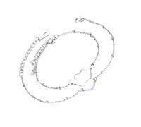 GLEAVI Pulsera Acero Inoxidable Brazalete en Forma de Corazón Diseño Creativo y Antioxidante Set de 2 Unidades para Obsequio de San Valentín y Uso Diario