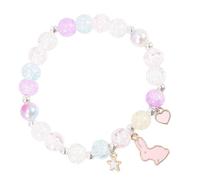 GLEAVI Pulsera De Dibujos Animados De Cuentas De Cristal Dije De Conejito Obsequio De Fiesta Para Niñas Adolescentes y Mujeres