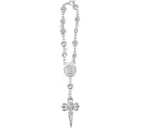 GLEAVI Pulsera de Metal Dije de Cruz Estilo Rosario, Cadena de Muñeca Religiosa en Aleación, Accesorio Unisex para Fiestas, Celebraciones y Uso Diario, Diseño Marino Estilo Aleatorio