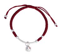GLEAVI Pulsera Trenzada de Cuerda Roja Dije de Campana Ajustable para Mujer y Niña Pulsera de Hilo Vintage para Muñeca Accesorio Artesanal para Adolescentes y Obsequio