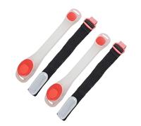 GLEAVI Pulseras Deportivas LED Luminosas para Brazo y Tobillo 2 Piezas Rojas Brazaletes de Seguridad Visibles para Correr Ciclismo y Actividades al Aire Libre Material Resistente y