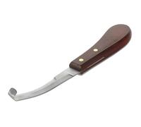 GLEAVI Recortador de Pezuñas para Uso Diario Cuchillo Ergonómico de Acero Inoxidable Mango de Madera Doble Filo para Cascos de Caballo y Ganado Accesorio Resistente al Desgaste para