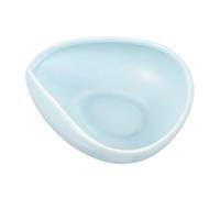 GLEAVI Reposacucharas de Cerámica Azul para Barra de Café Soporte Elegante y Resistente para Cucharas Multifuncional como Plato para Condimentos y Porta Bolsitas de Diseño Compacto y