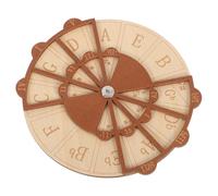 GLEAVI Rueda de Quintas de Madera para Guitarra Herramienta de Aprendizaje de Acordes Entrenamiento de Teoría Musical para Principiantes y Estudiantes Práctica de Progresiones y