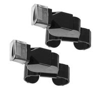 GLEAVI Silbato Deportivo de Plástico Negro en Forma de Anillo, 2 Piezas, Silbato para Árbitro y Entrenador Sonido Fuerte y Portátil, Adecuado para Baloncesto, Fútbol y Actividades al