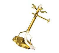 GLEAVI Soporte De Lámpara De Aceite De Templo Budista Mechas para Lámpara De Aceite Adentro Reemplazo Condujo Soporte De Base De Mecha Sostenedor De Mecha del Hogar Aleación Golden