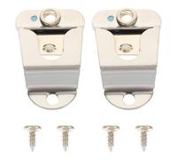 GLEAVI Soporte Metálico para Micrófono de Radio Cb Compatible Gm300 Gm950 Gm3688 Gm3188 Clip Colgador Tornillos Incluidos Accesorios para Radioaficionado Paquete de 2 Unidades
