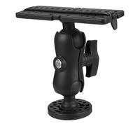 GLEAVI Soporte para Buscador de Peces Cabezal Esférico Giratorio de 360 Grados en Plástico Negro para Barco y Kayak Mayor Fuerza de Sujeción