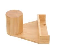 GLEAVI Soporte para Tizas de Billar de Bambú, Estante Pequeño Montado en Pared, Organizador Triangular para Accesorios de Billar, Compatible Tizas Estándar, Ahorro de Espacio para Sala