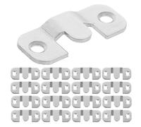 GLEAVI Soportes para Colgar Cuadros Acero Inoxidable 24 Unidades Mini Ganchos con Tornillos Forma Z Colgadores Empotrados para Montaje Pared Galería Fotos