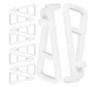 GLEAVI Soportes para Estantes de Armario Grandes 10 Piezas Soportes de Plástico PP y ABS Resistentes para Separadores y Estantes Flotantes Uso para Armarios y Cocinas