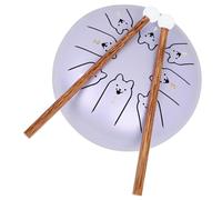 GLEAVI Tambor de Lengua de Acero de 5,5 Pulgadas para Principiantes, Fácil de Usar y Rápido de Dominar, Instrumento de Percusión Portátil de Aleación de Titanio