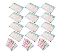 GLEAVI Tarjetas de Incentivo para Reforzar Comportamiento Positivo Juego de 3 Color Verde de Papel con Adhesivos de Estrellas para Enseñanza en Aula Preescolar