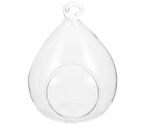 GLEAVI Terrario Colgante de Globo de Vidrio Transparente con Gran Abertura, Jardinera Decorativa y Ahorradora de Espacio para Plantas de Aire en Hogar y Cualquier Ocasión