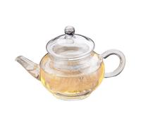 GLEAVI Tetera de Vidrio Transparente con Filtro Integrado Resistente al Calor hasta C Jarra para Café y Té Diseño Elegante y Cómodo para del Café y Té Artesanal