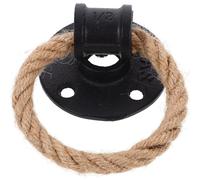 GLEAVI Tirador de Puerta Vintage de Hierro y Cuerda Negra Manilla para Armario y Cajón Tirador Decorativo Rústico para Muebles Accesorio Funcional para Uso Doméstico