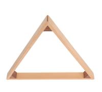 GLEAVI Triángulo de Billar de Madera Natural Diseño Triangular para Bolas de Pool Soporte Antideslizante Adecuado para Cuarto de Entretenimiento y Hogar