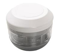 GLEAVI Triturador de Ajo Manual Mini Trituradora de Ajo Manual Plástico Blanco Hacer Alimentos Auxiliares Triturar Carne y Verduras Cocina Obsequio de Inauguración de Casa