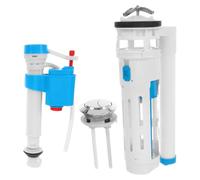 GLEAVI Válvula de Llenado para Inodoro Pulsador Doble, Funcionamiento Silencioso y Ahorro de Agua, Material Abs, Accesorios para Tanque de Agua de Baño