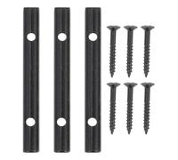 GLEAVI Varilla de Cuerda de Presión para Guitarra Eléctrica de Aleación de Zinc, Color Negro, 48 Mm, 3 Piezas, Barra Estable para Accesorios de Instrumento y Guía de Cuerdas para Músicos