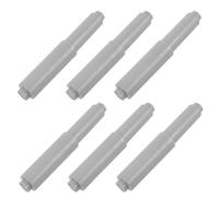 GLEAVI Varillas de Resorte Telescópicas para Portarrollos de Papel Higiénico 6 Unidades Eje Ajustable de Plástico Gris para Baño Repuesto Compatible y Fácil Instalación